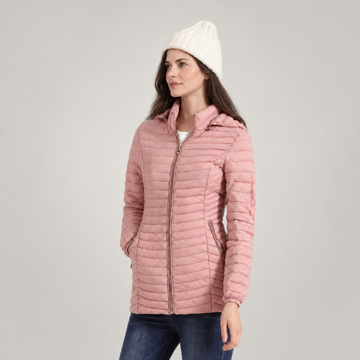The Astrid Long Quilted Puffer