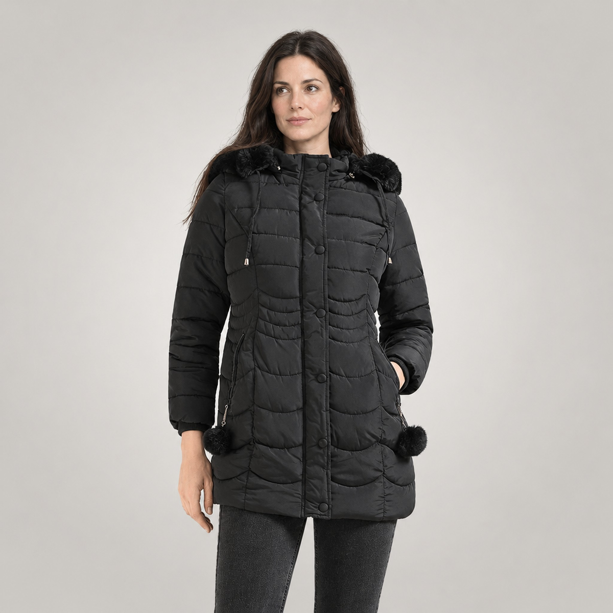The Sigrid Long Hooded Puffer Coat