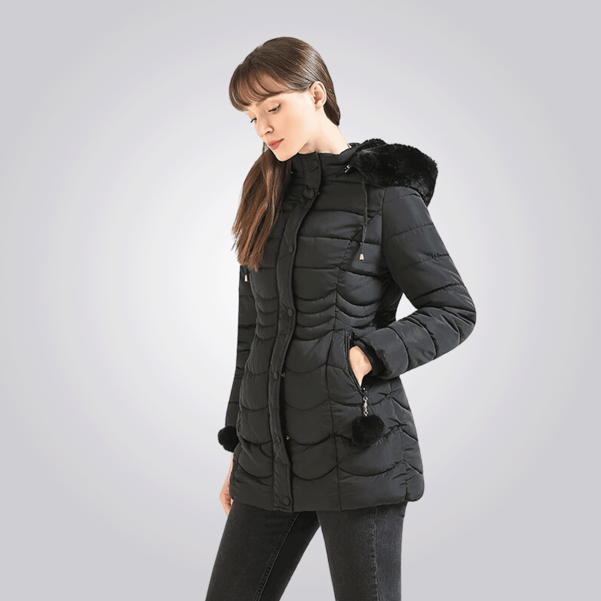 The Sigrid Long Hooded Puffer Coat