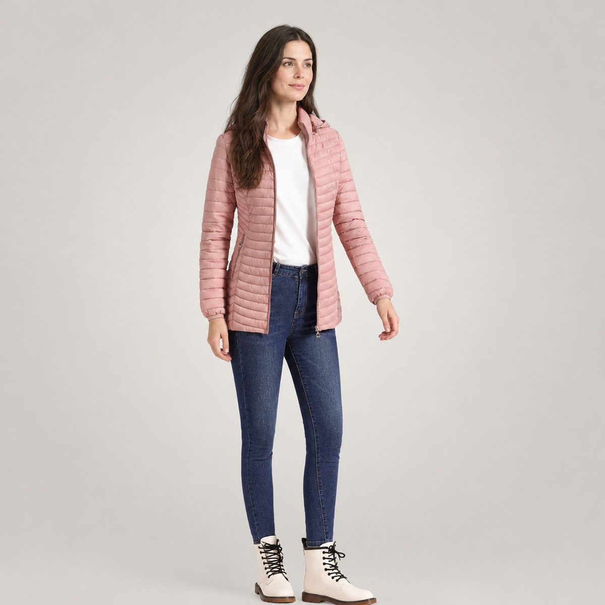 The Astrid Long Quilted Puffer