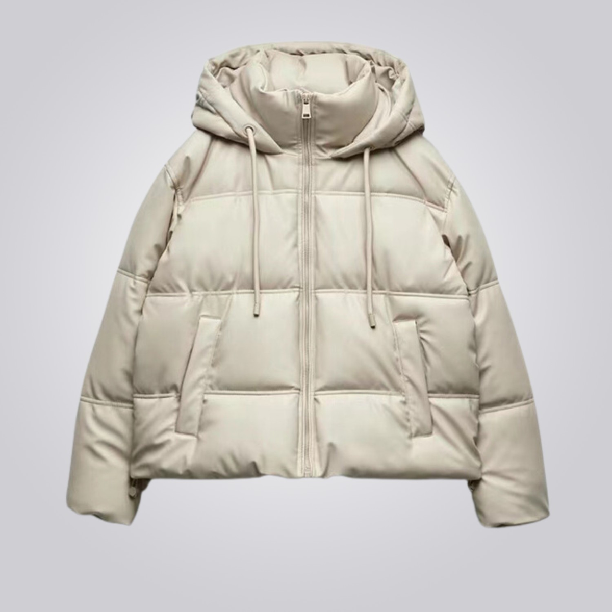 The Freya Cropped Hooded Puffer