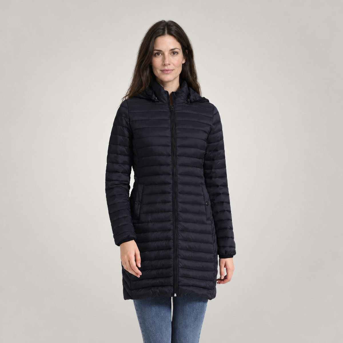 The Astrid Long Quilted Puffer