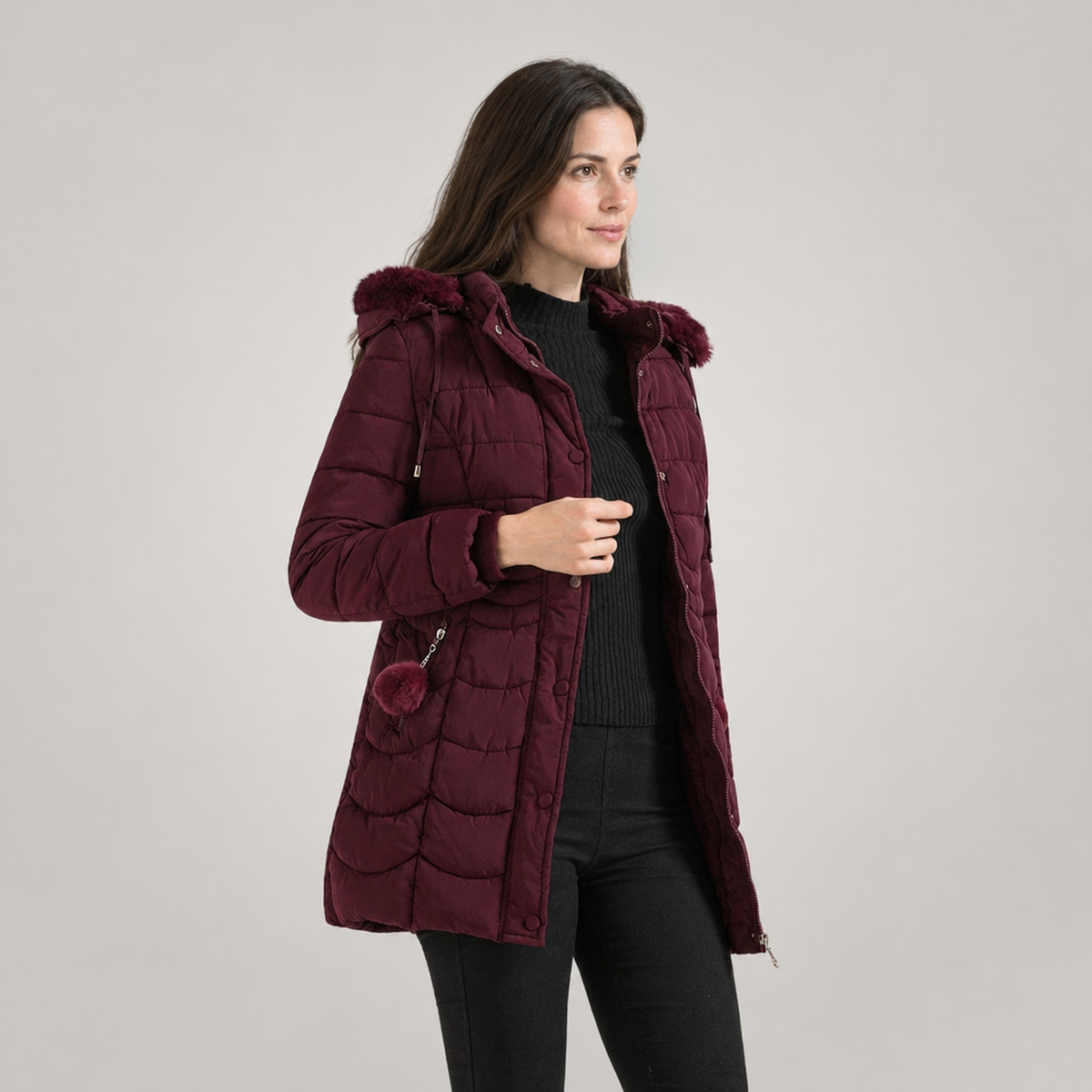 The Sigrid Long Hooded Puffer Coat