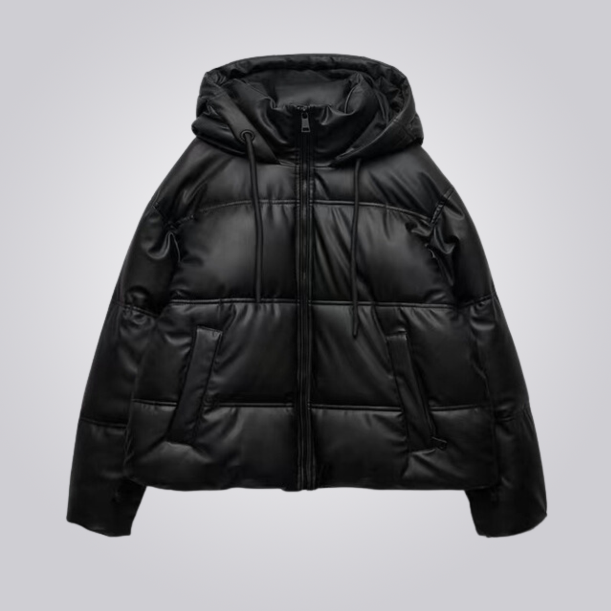The Freya Cropped Hooded Puffer