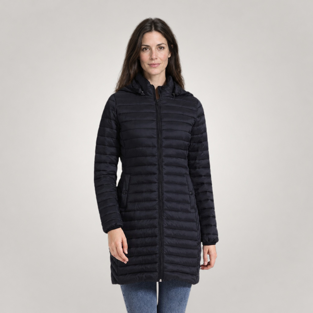 The Astrid Long Quilted Puffer
