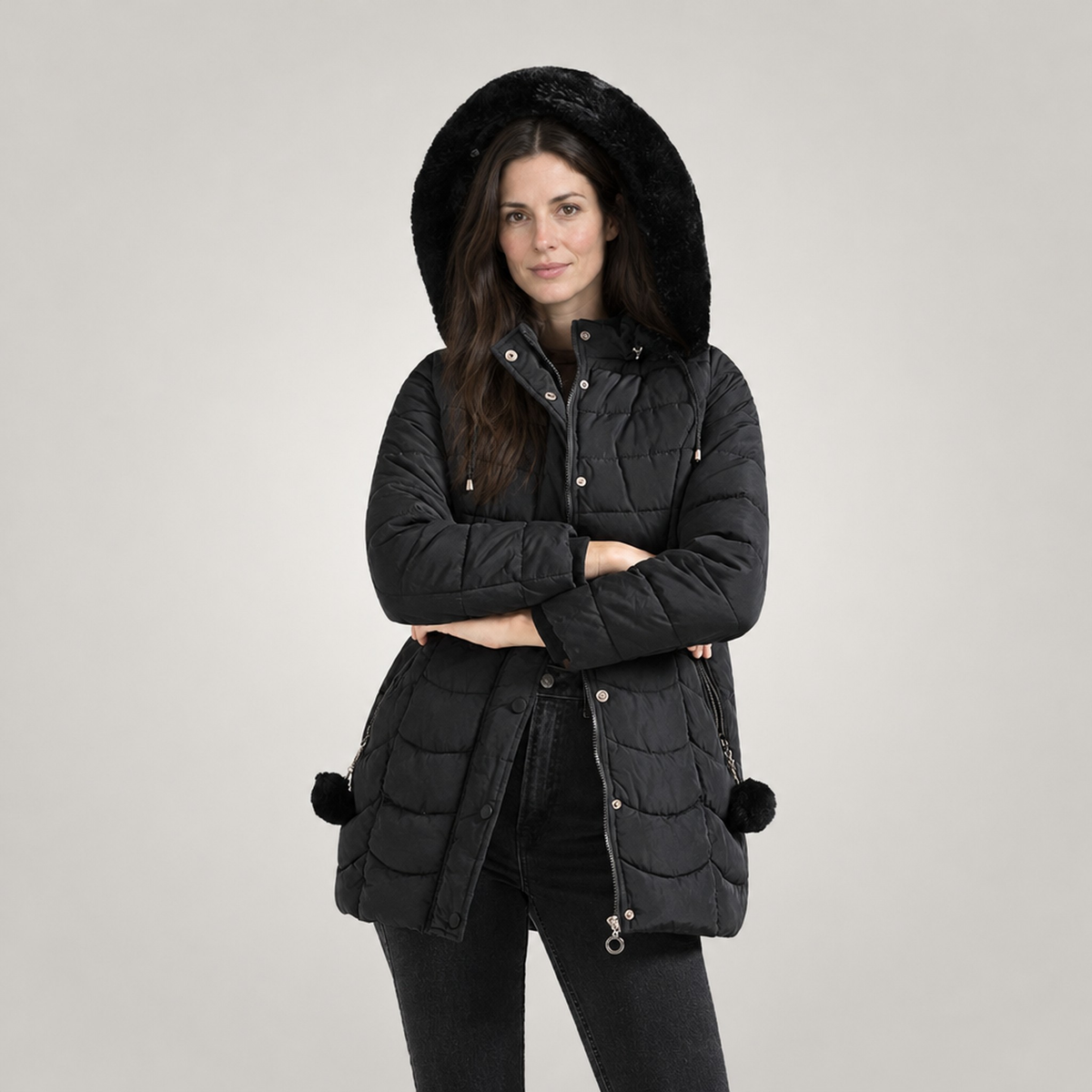 The Sigrid Long Hooded Puffer Coat