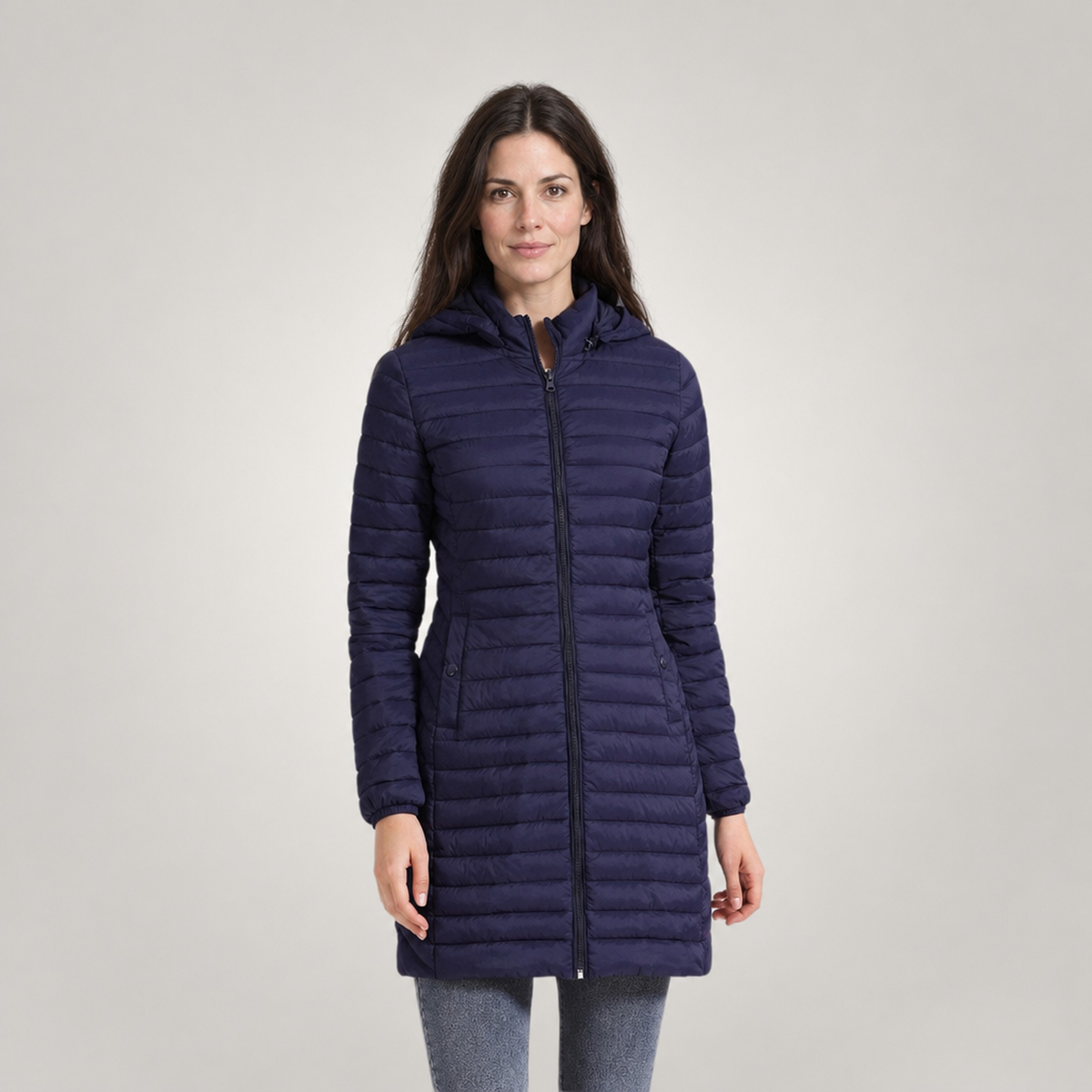 The Astrid Long Quilted Puffer