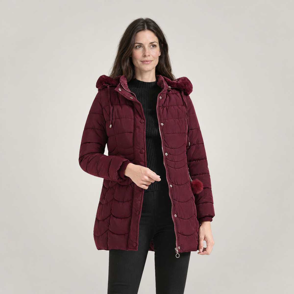 The Sigrid Long Hooded Puffer Coat