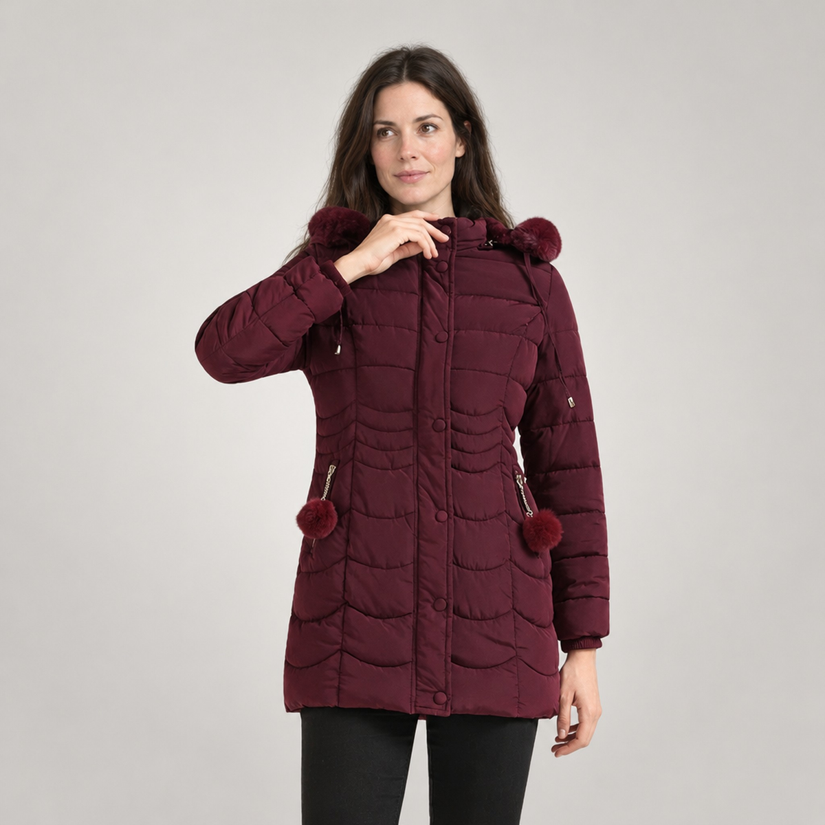 The Sigrid Long Hooded Puffer Coat