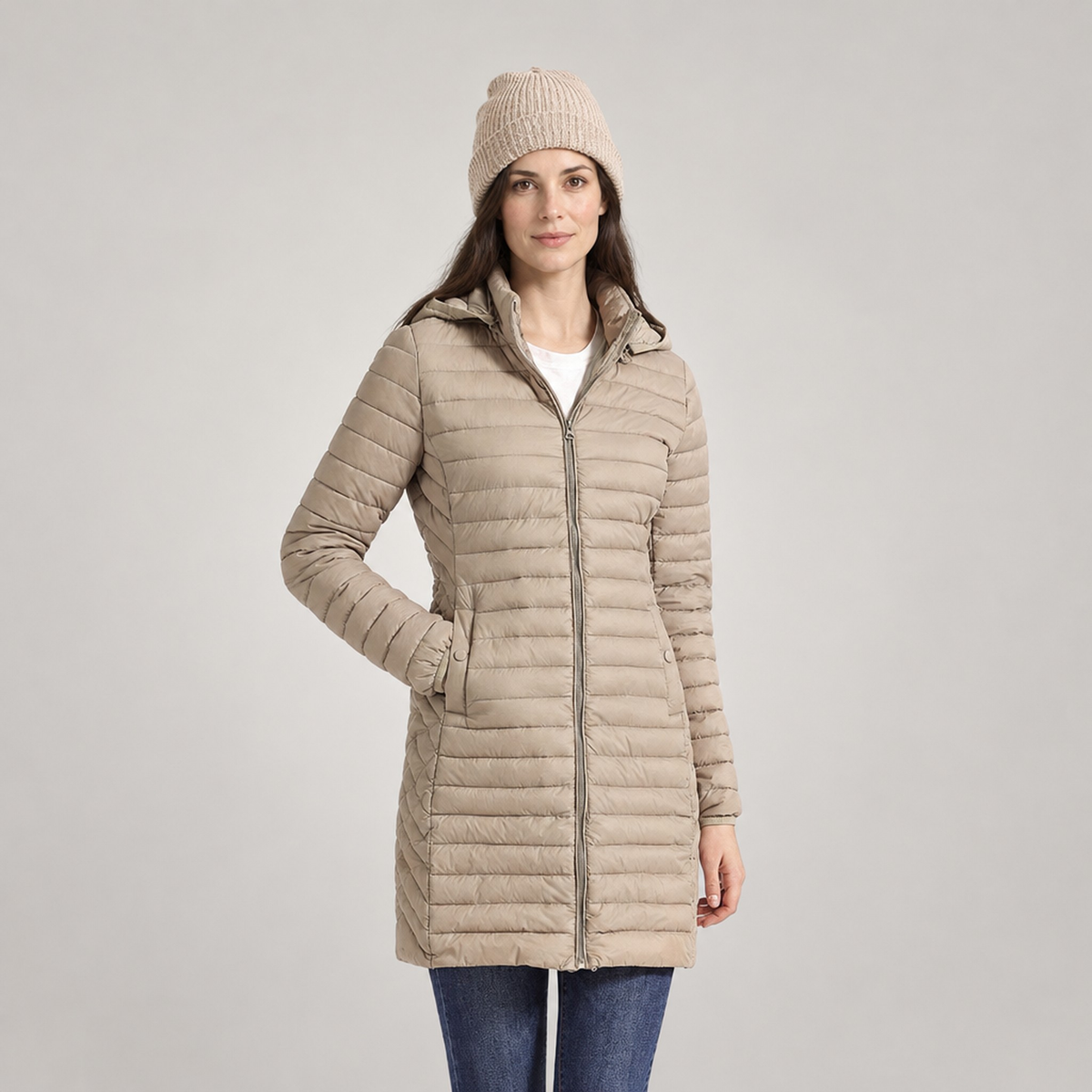 The Astrid Long Quilted Puffer