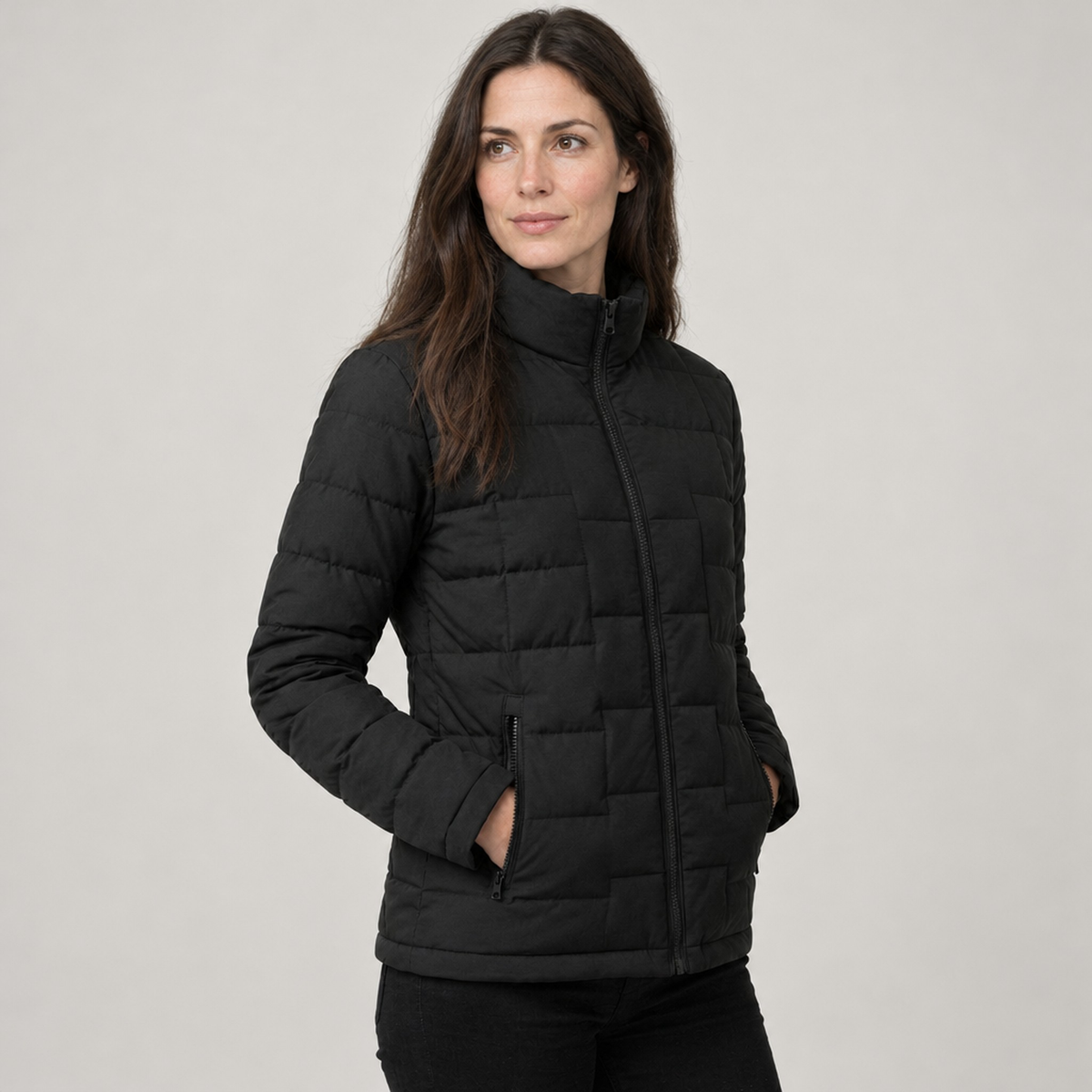 The Ingrid Stand-Collar Puffer