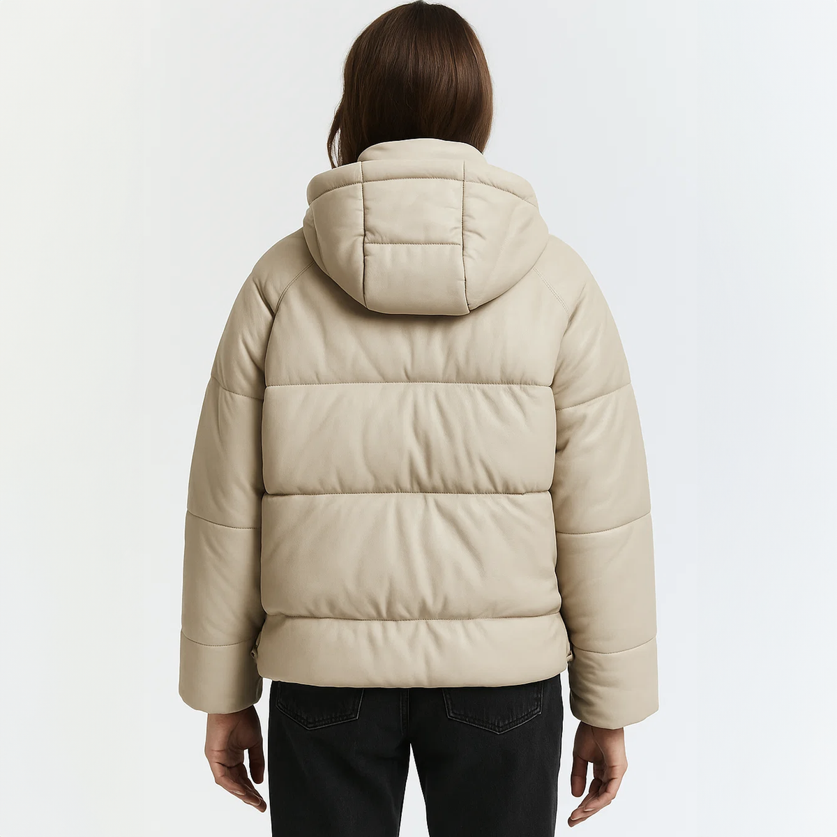 The Freya Cropped Hooded Puffer