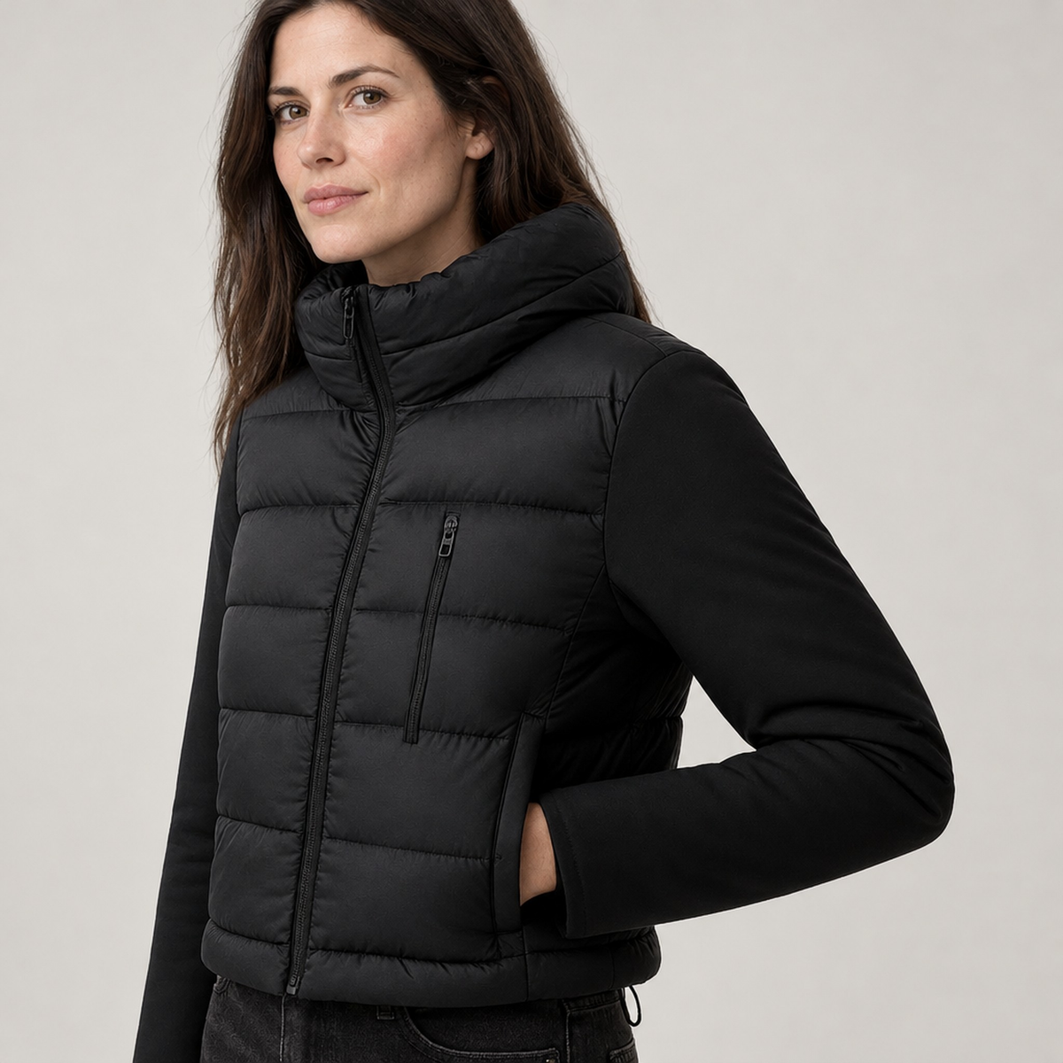 The Maja Cropped Puffer Jacket