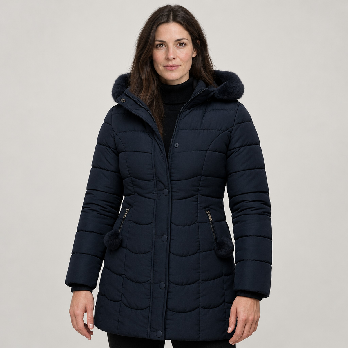 The Sigrid Long Hooded Puffer Coat