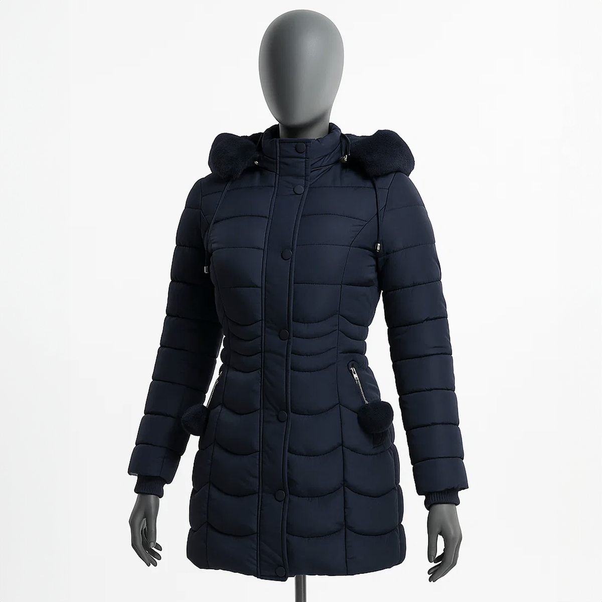 The Sigrid Long Hooded Puffer Coat