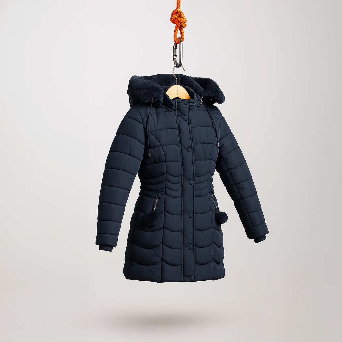 The Sigrid Long Hooded Puffer Coat
