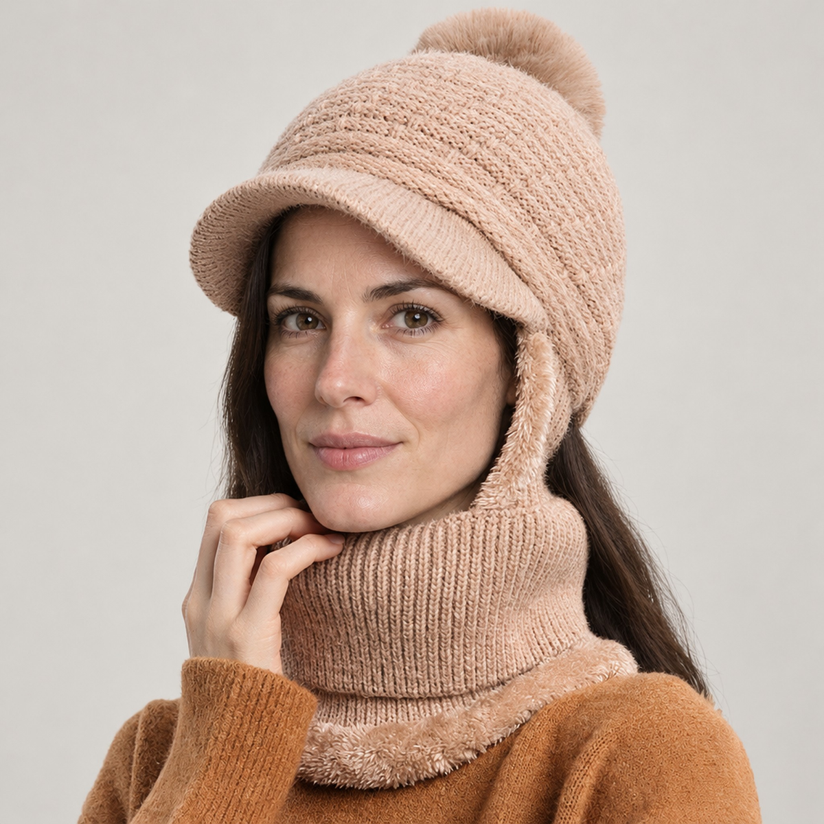 The Linn Knit Hat & Snood Set