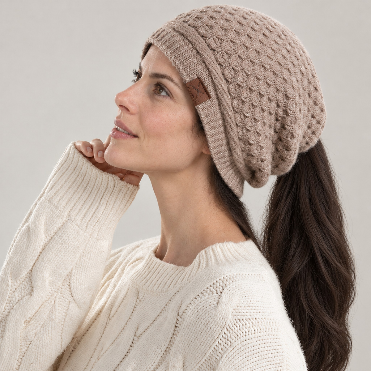 The Wilma Ponytail Beanie