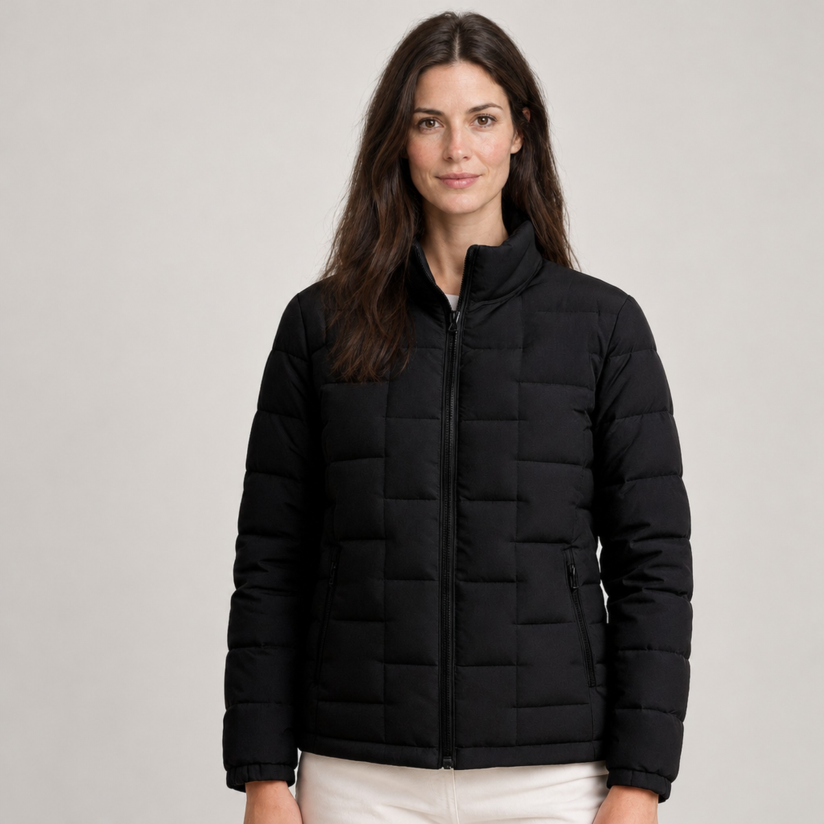 The Ingrid Stand-Collar Puffer