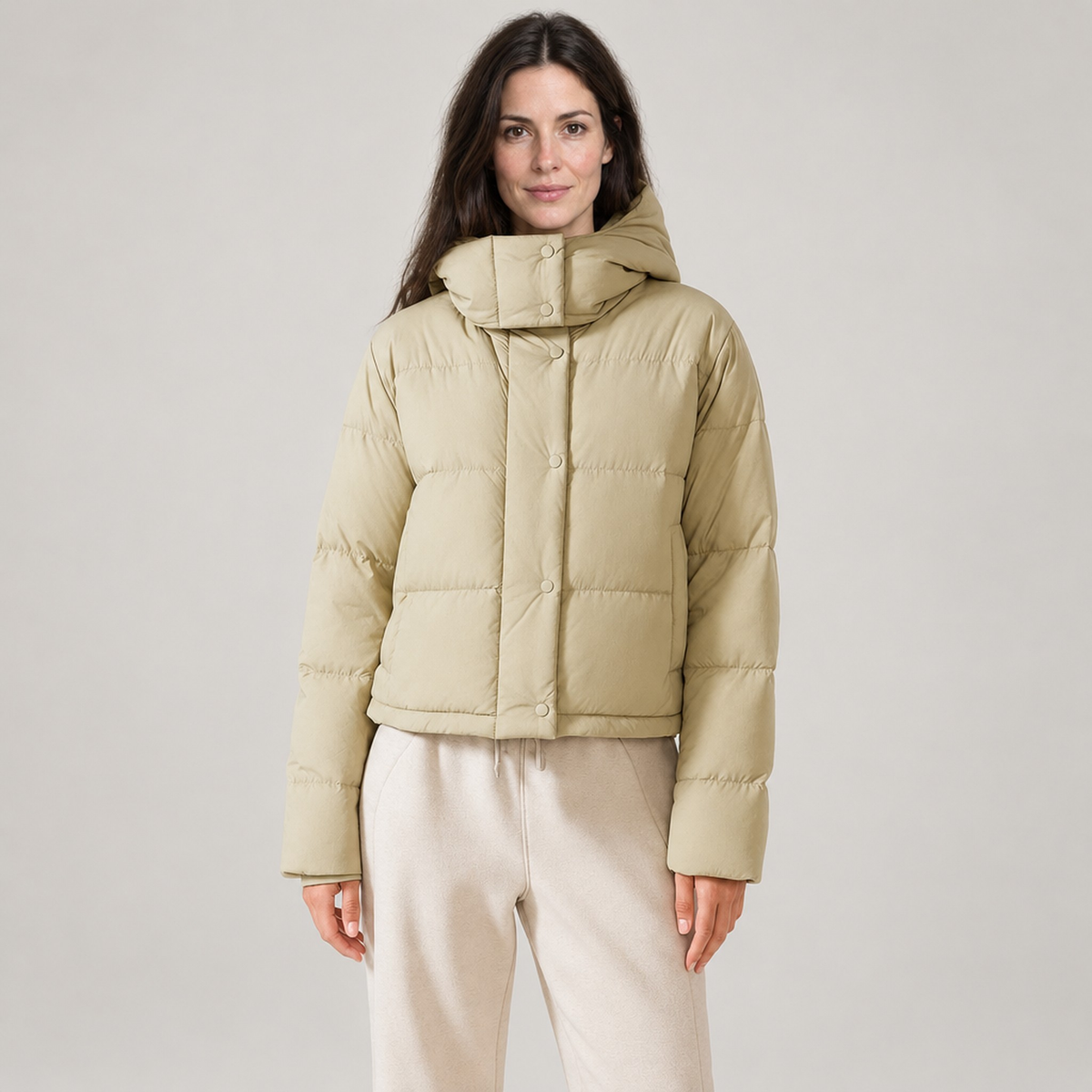 The Hedda Boxy Hooded Puffer
