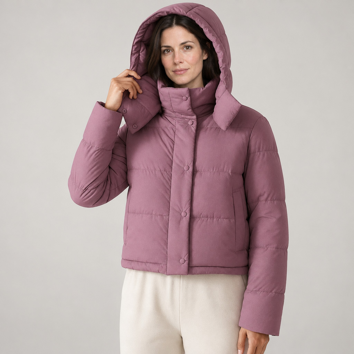 The Hedda Boxy Hooded Puffer