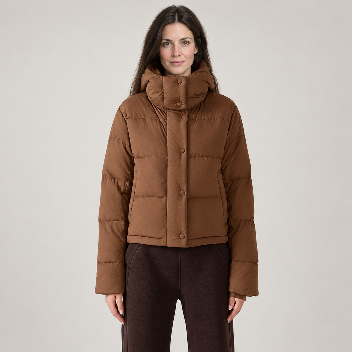 The Hedda Boxy Hooded Puffer