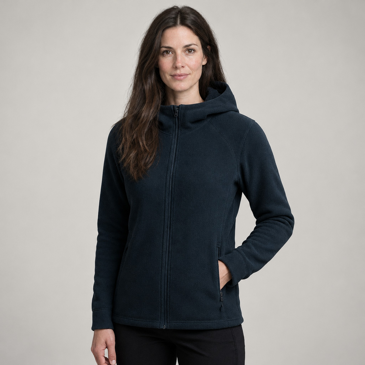 The Siri Long Hooded Fleece